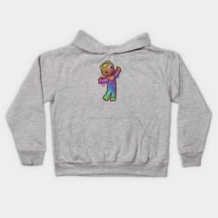 vintage rainbow angel yarn doll Kids Hoodie